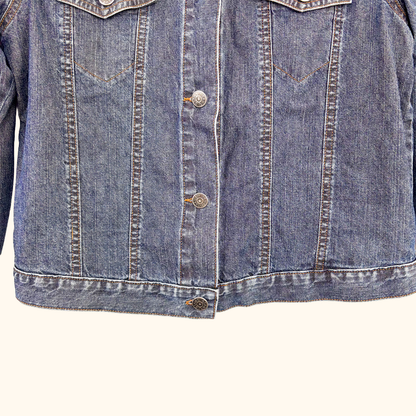 Jigsaw 90s Style Denim Wash Jacket - Size 10
