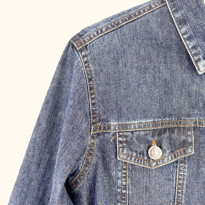 Jigsaw 90s Style Denim Wash Jacket - Size 10