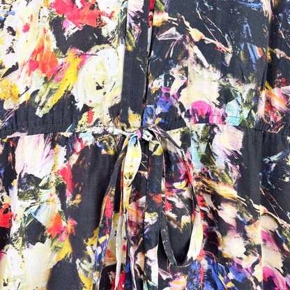 Bl^nk London Tie Dye Cropped Jumpsuit - Size Medium