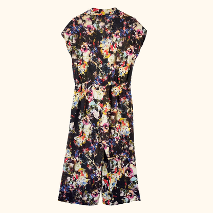 Bl^nk London Tie Dye Cropped Jumpsuit - Size Medium
