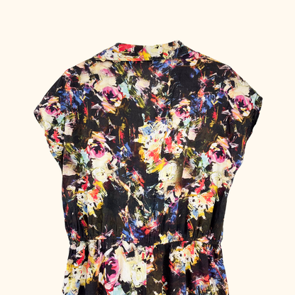 Bl^nk London Tie Dye Cropped Jumpsuit - Size Medium