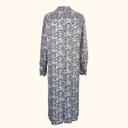 Allsaints Long Sleeve Feather Shirt Dress - Size Small