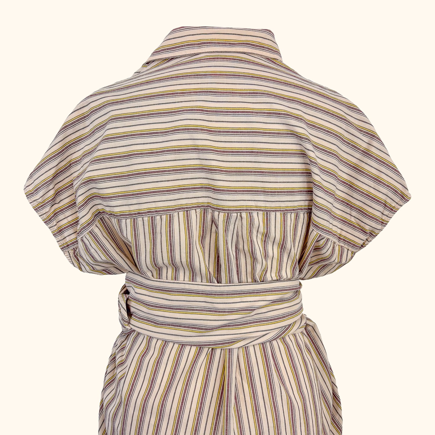French Connection Striped Midi Shirt Dress - Size Small