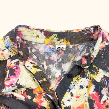 Bl^nk London Tie Dye Cropped Jumpsuit - Size Medium