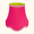 Fuchsia Pink Small Bell Fabric Lampshade -  - Lighting