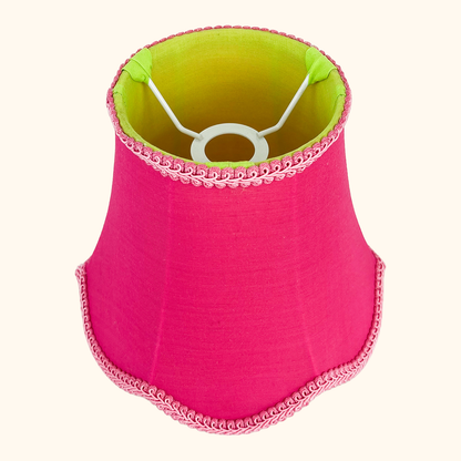 Fuchsia Pink Small Bell Fabric Lampshade