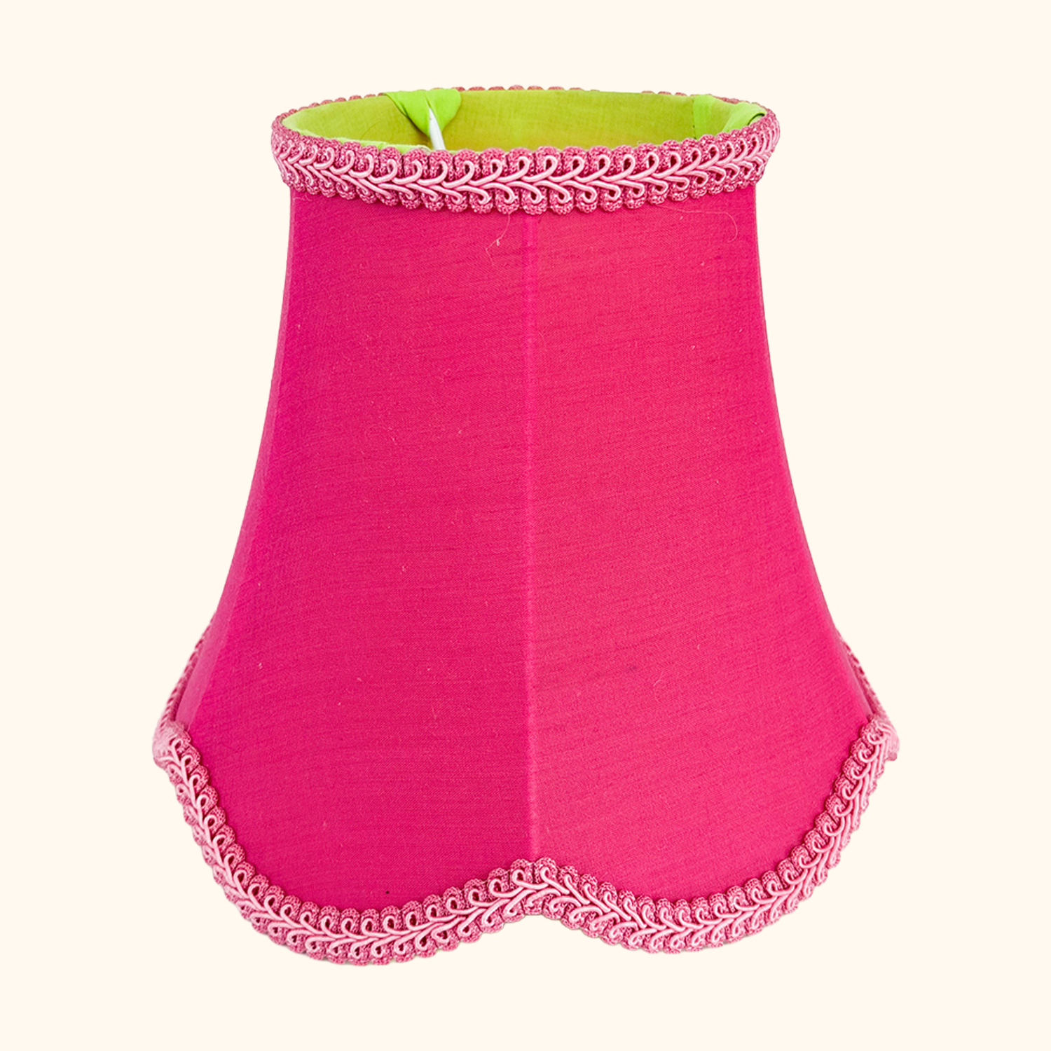 Fuchsia Pink Small Bell Fabric Lampshade