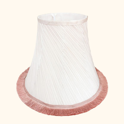 Dusty Pink Pleated Large Fabric Lampshade