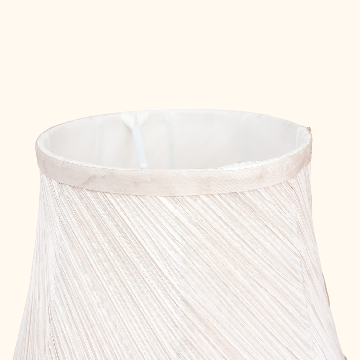 Dusty Pink Pleated Large Fabric Lampshade