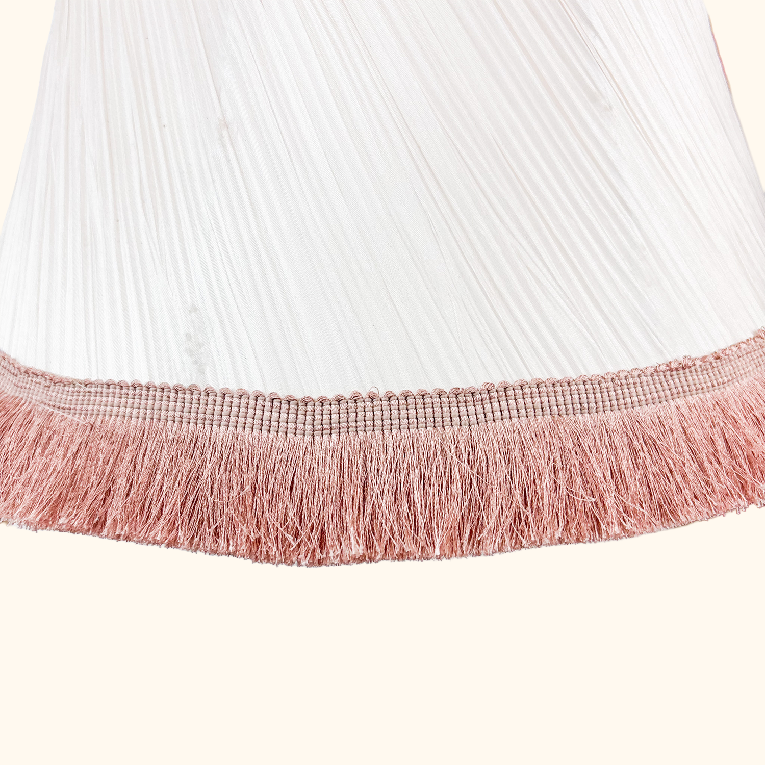 Dusty Pink Pleated Large Fabric Lampshade