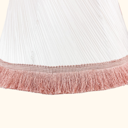 Dusty Pink Pleated Large Fabric Lampshade