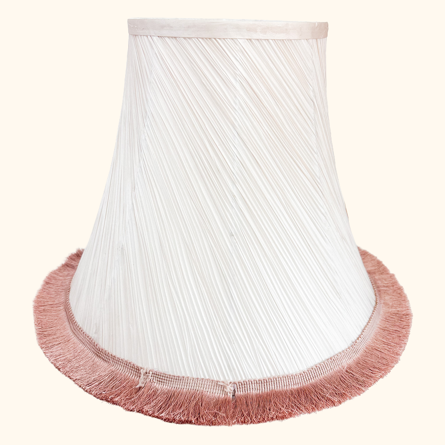 Dusty Pink Pleated Large Fabric Lampshade