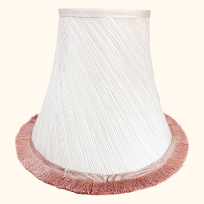 Dusty Pink Pleated Large Fabric Lampshade