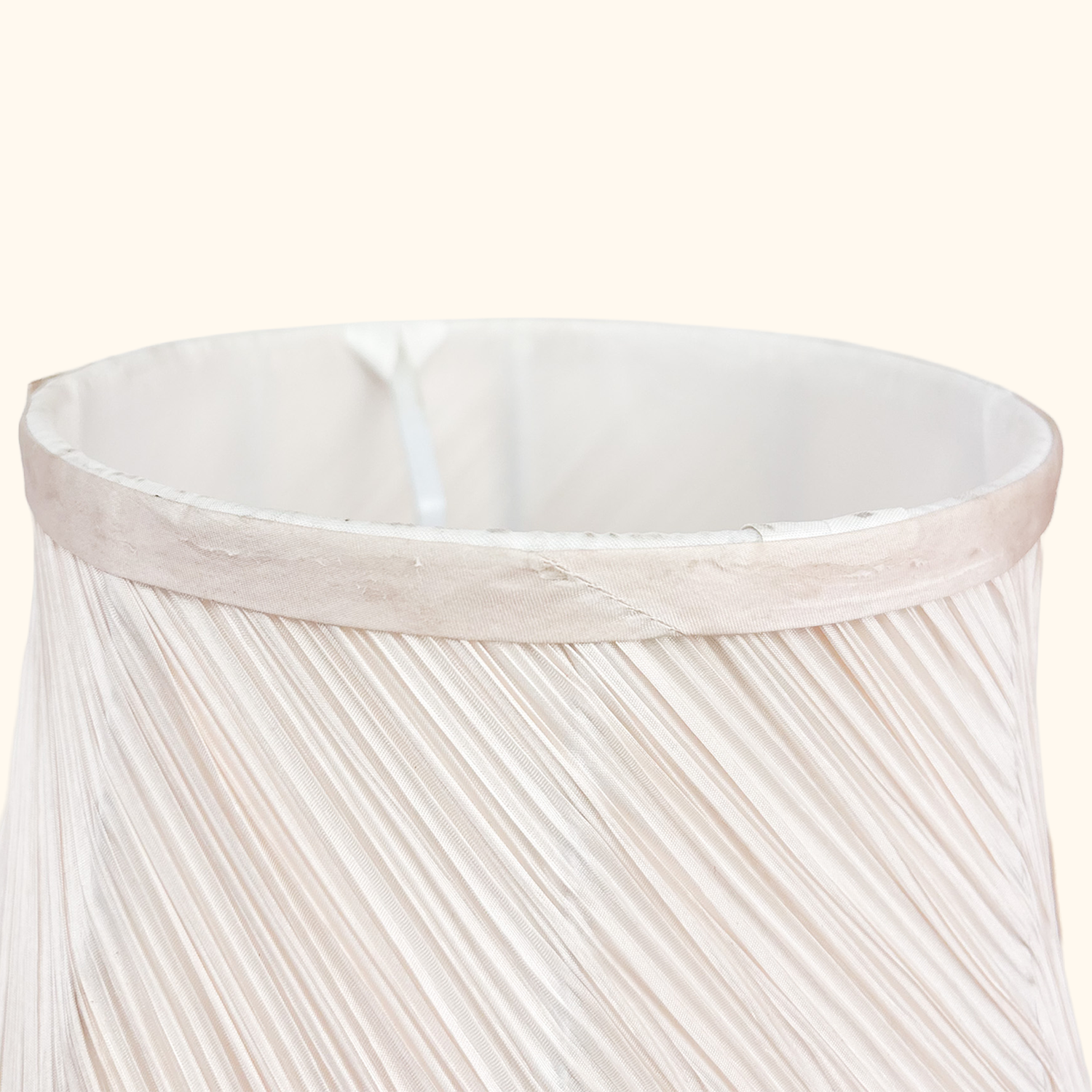 Dusty Pink Pleated Large Fabric Lampshade