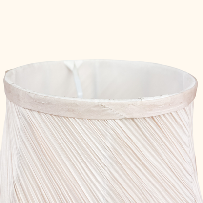 Dusty Pink Pleated Large Fabric Lampshade