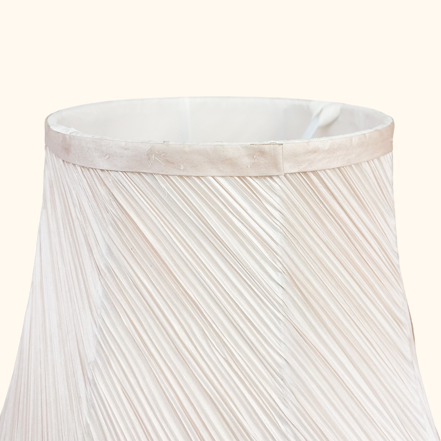 Dusty Pink Pleated Large Fabric Lampshade