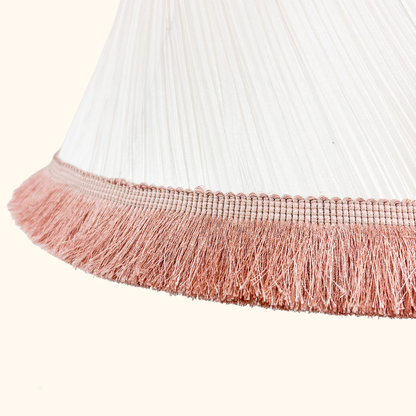 Dusty Pink Pleated Large Fabric Lampshade