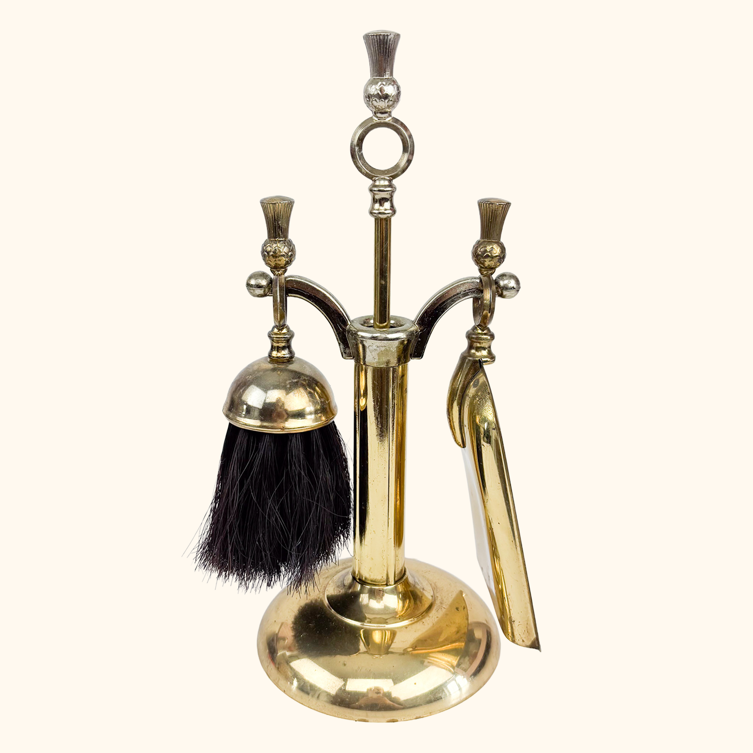 Brass Fire Companion Set British Lanthe 4pc