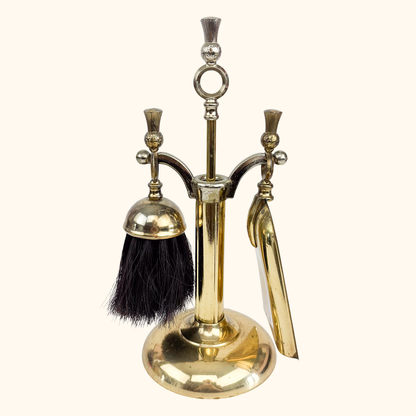 Brass Fire Companion Set British Lanthe 4pc
