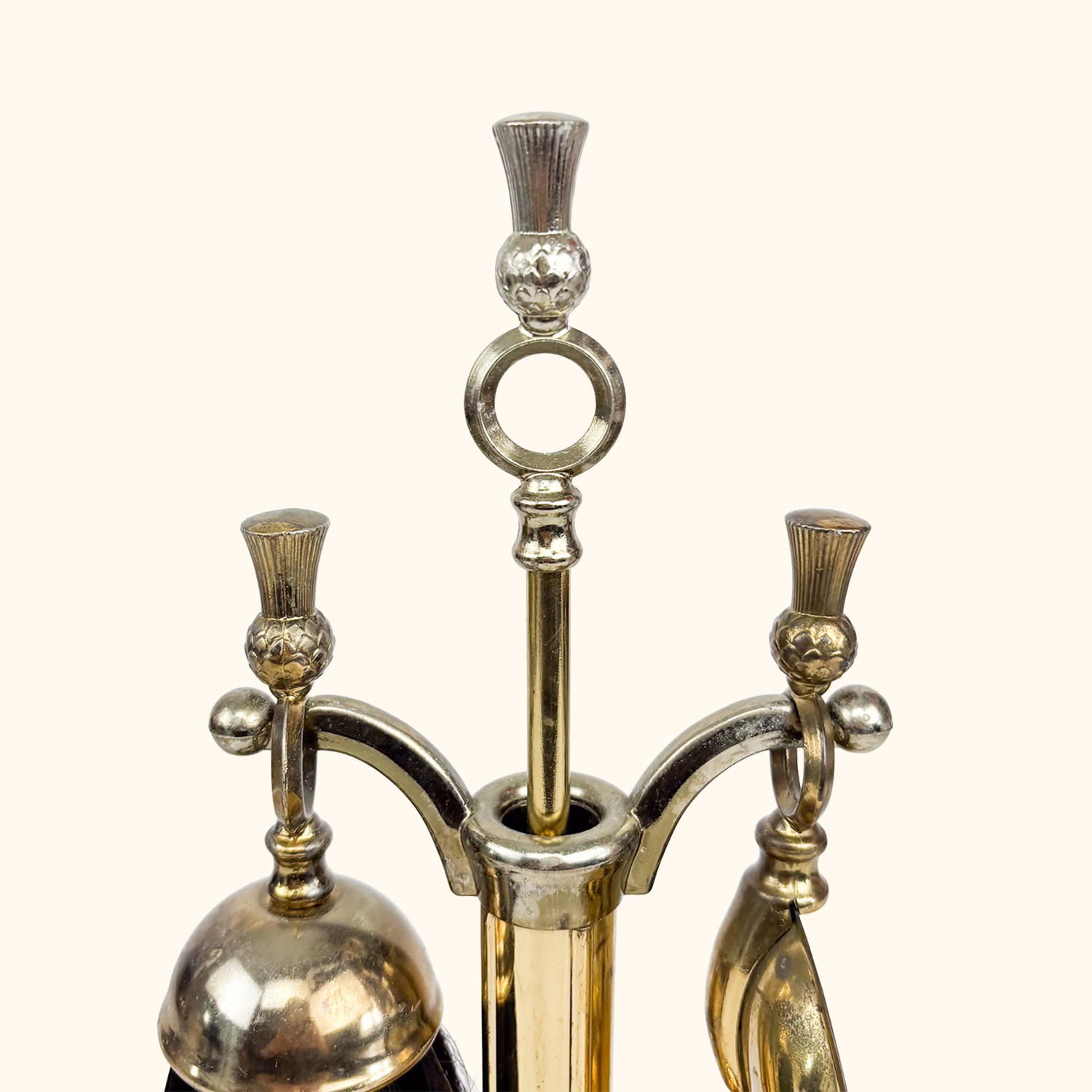 Brass Fire Companion Set British Lanthe 4pc