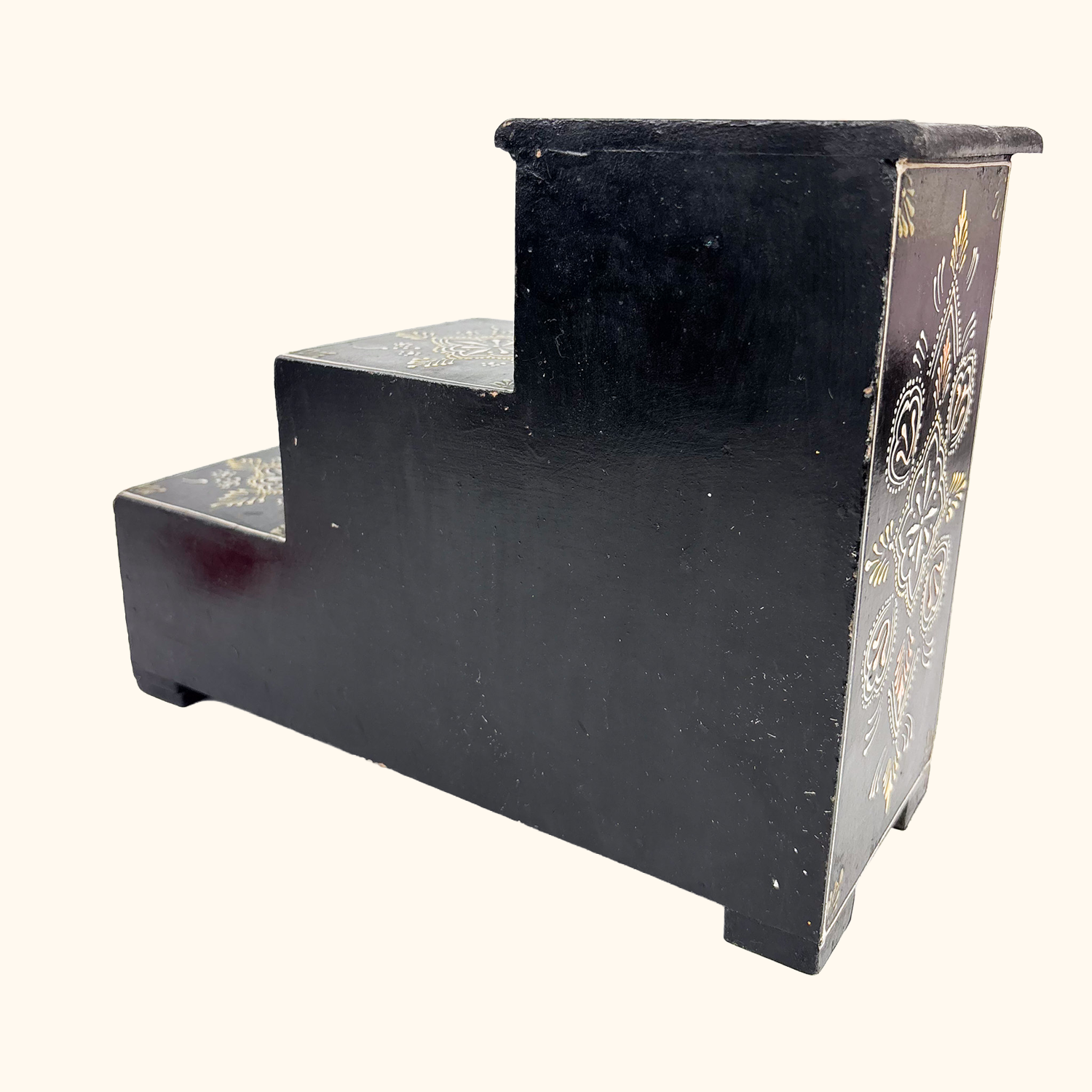 Indian Hand Painted Wooden Mini Chest of Drawers