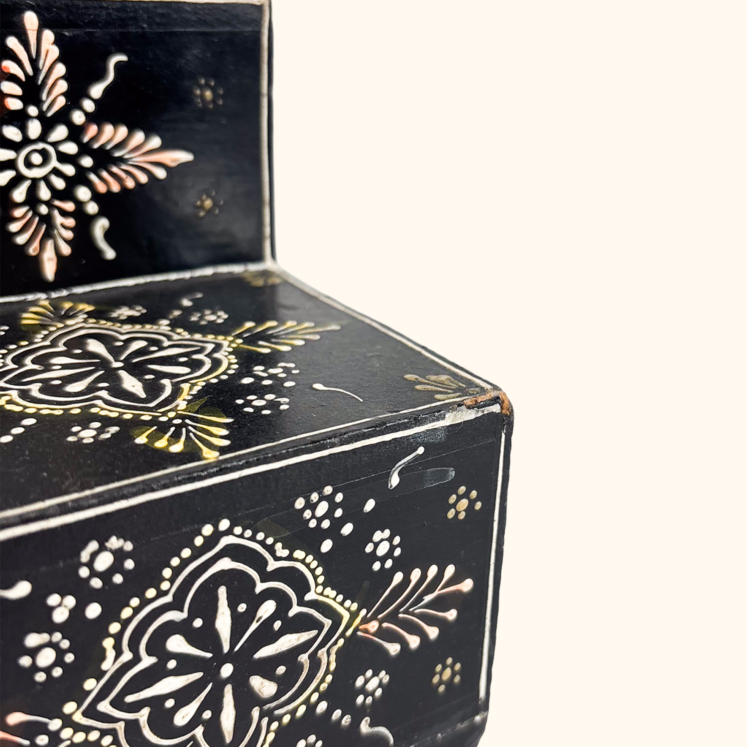 Indian Hand Painted Wooden Mini Chest of Drawers