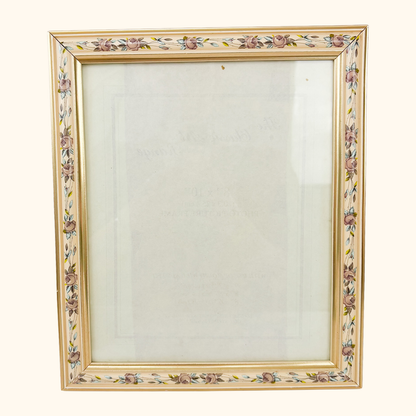 Cream Floral Trail Picture Frame 8x10inch