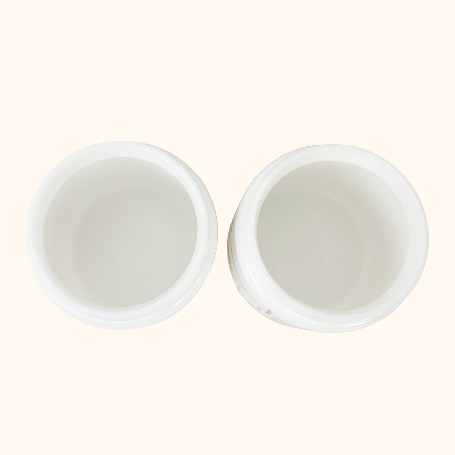 Biltons Coloroll Milk Glass Storage Jars
