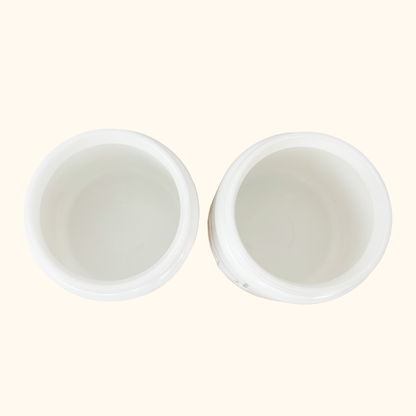 Biltons Coloroll Milk Glass Storage Jars