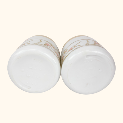 Biltons Coloroll Milk Glass Storage Jars