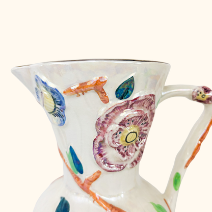 Arthur Wood Iridescent Lustre Floral Jug