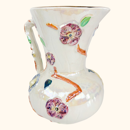 Arthur Wood Iridescent Lustre Floral Jug