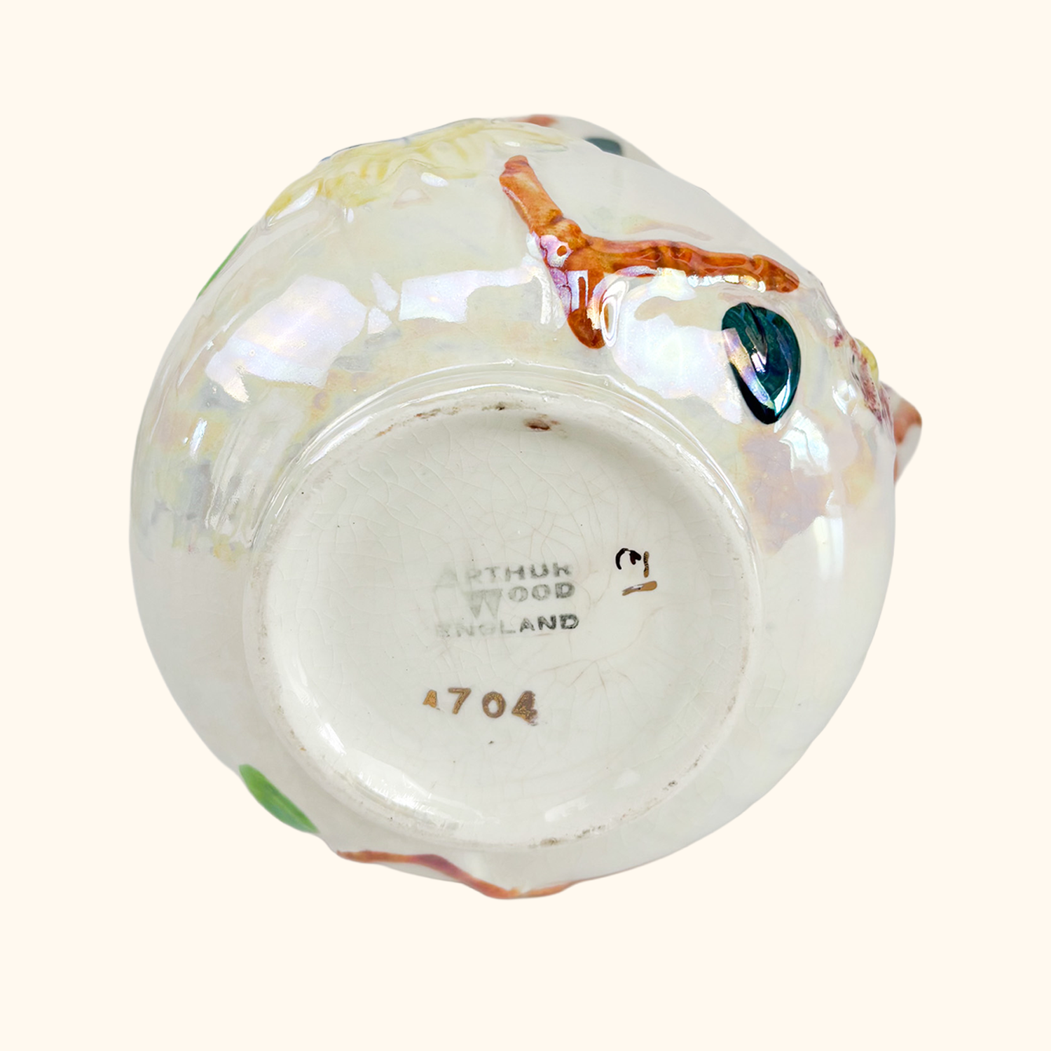 Arthur Wood Iridescent Lustre Floral Jug
