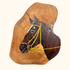 Hand Painted Horse Wall Art Wood Slice -  - Artwork