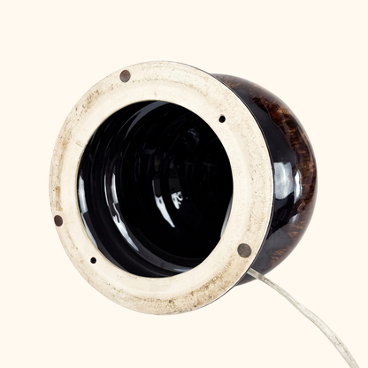 Fat Lava Mottled Brown Ceramic Lamp Base