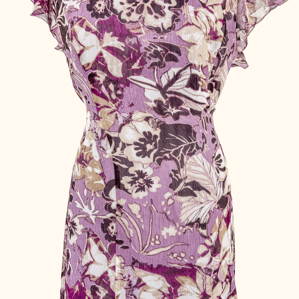 Gerry Weber Purple Floral Midi - Size 16