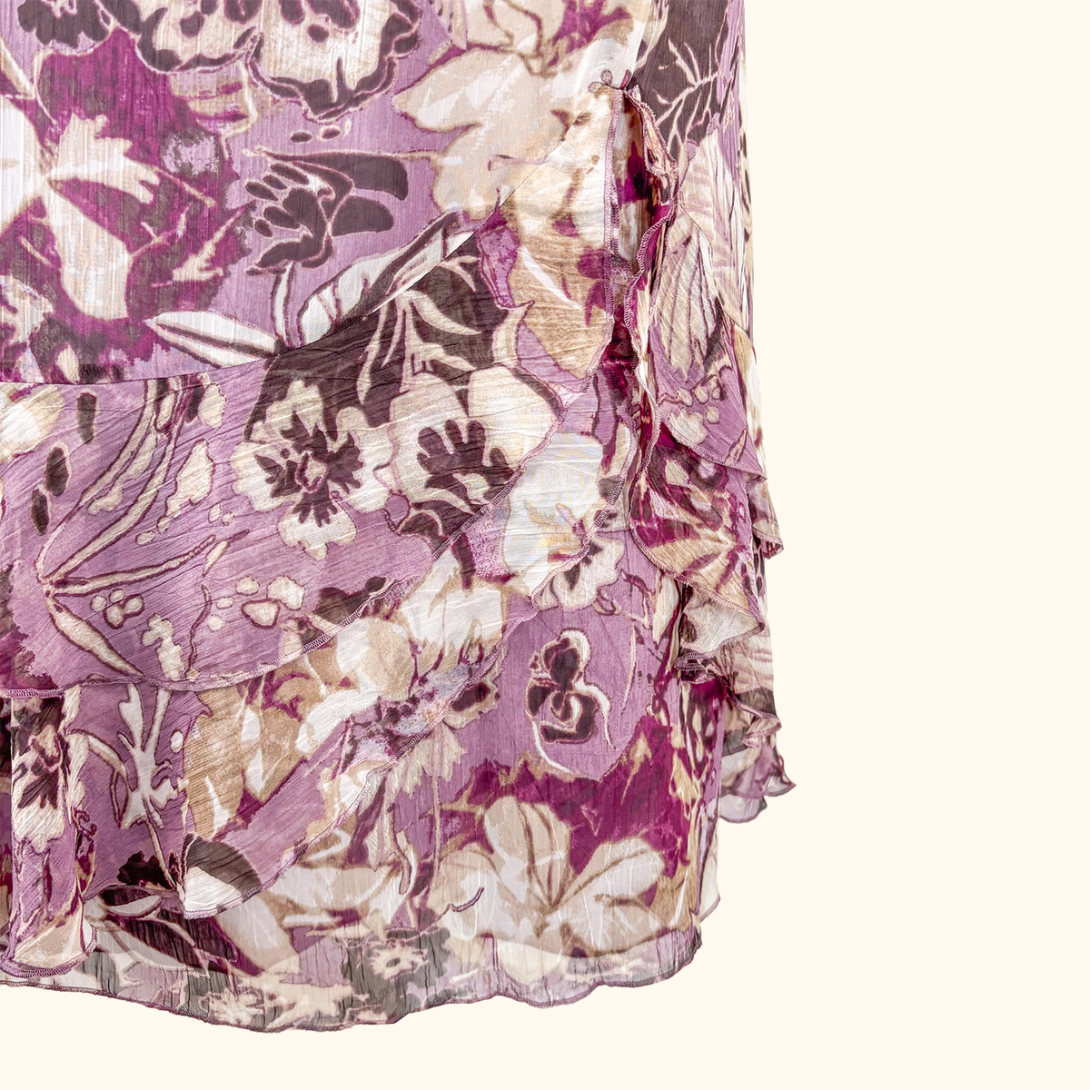 Gerry Weber Purple Floral Midi - Size 16