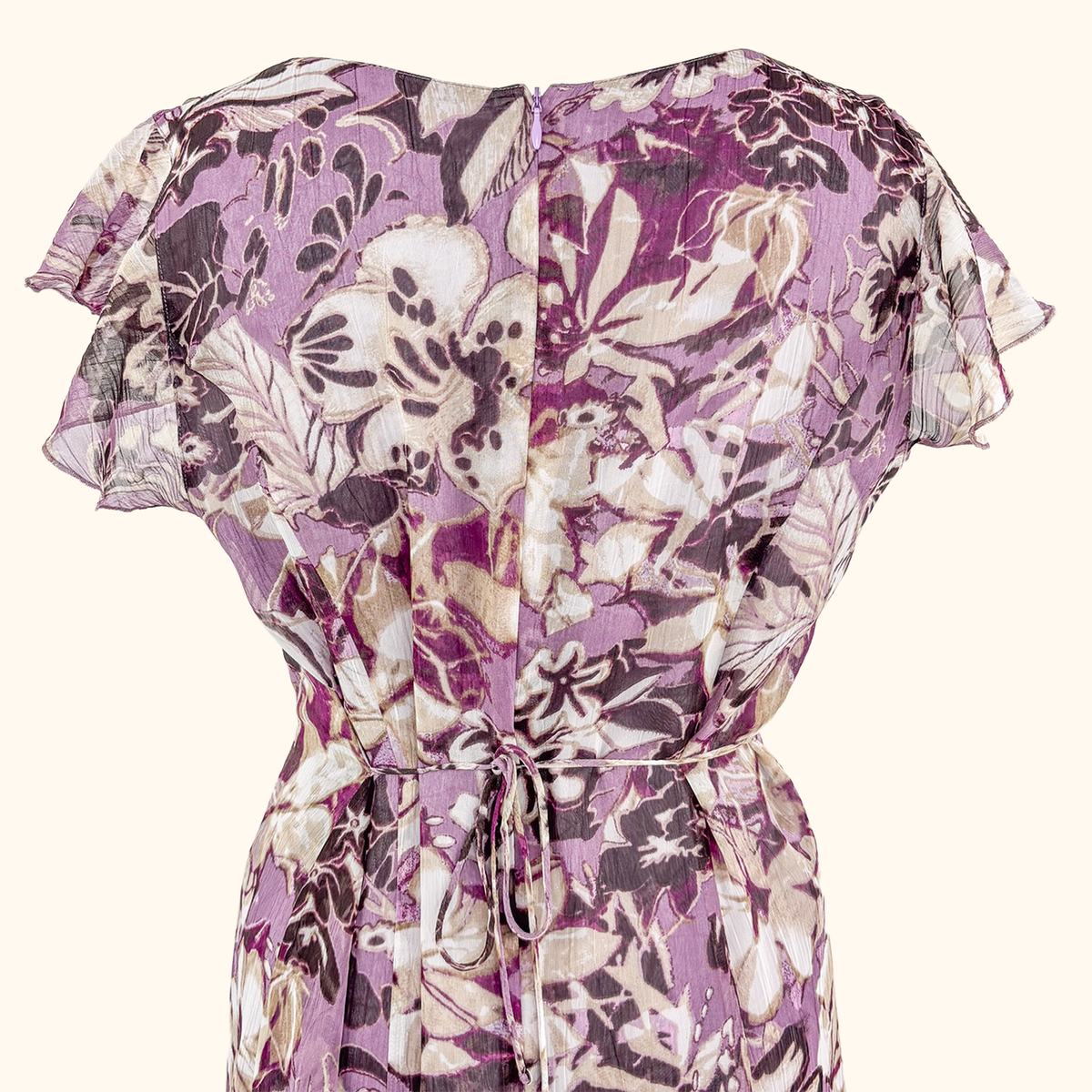 Gerry Weber Purple Floral Midi - Size 16