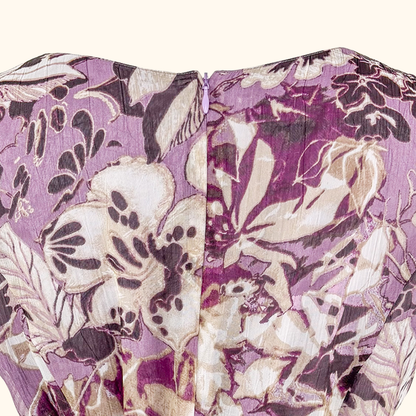 Gerry Weber Purple Floral Midi - Size 16