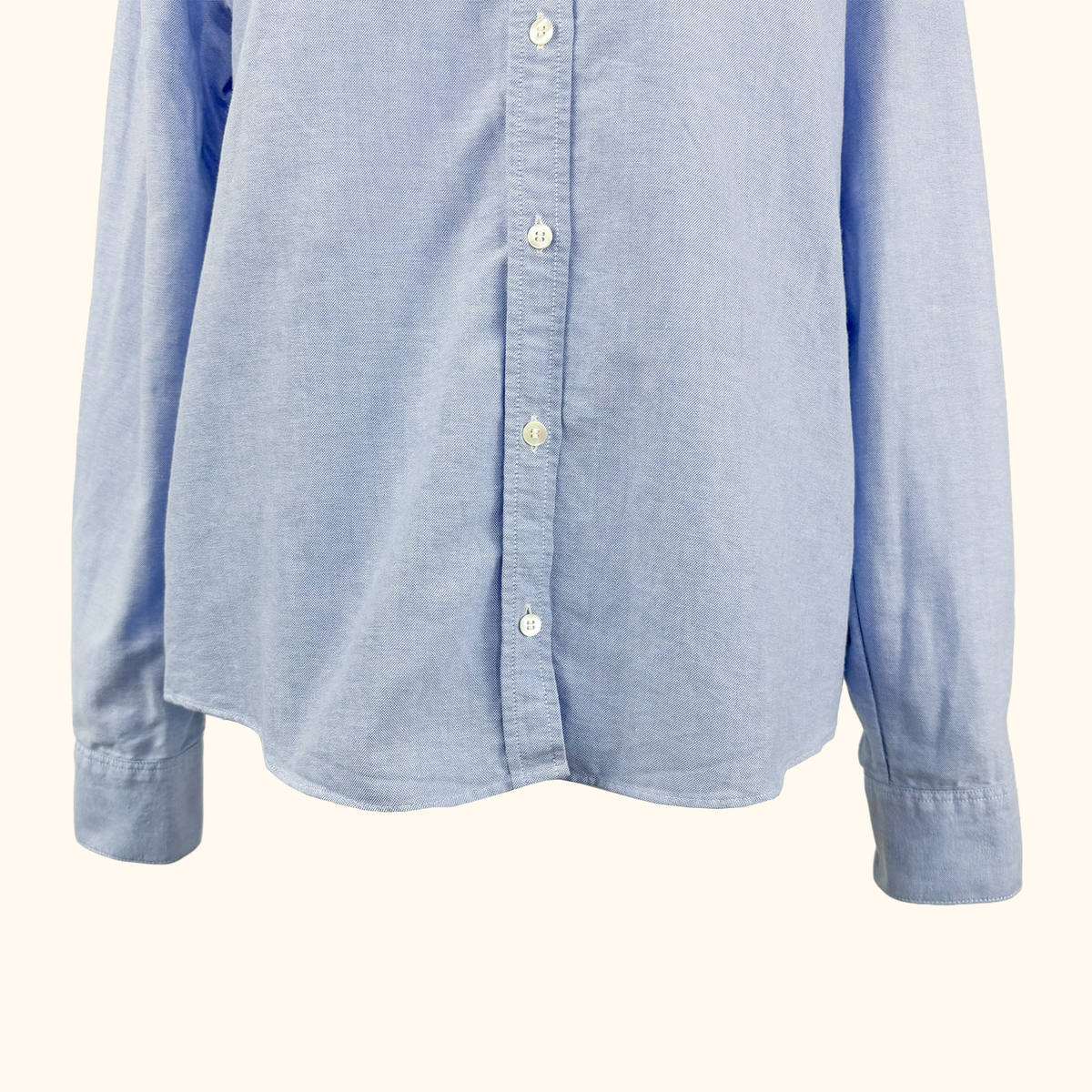 Sezane Blue Tomboy Shirt - Size 12