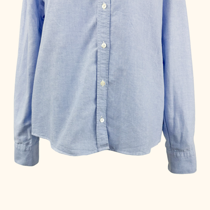 Sezane Blue Tomboy Shirt - Size 12
