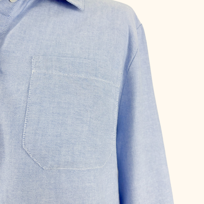 Sezane Blue Tomboy Shirt - Size 12