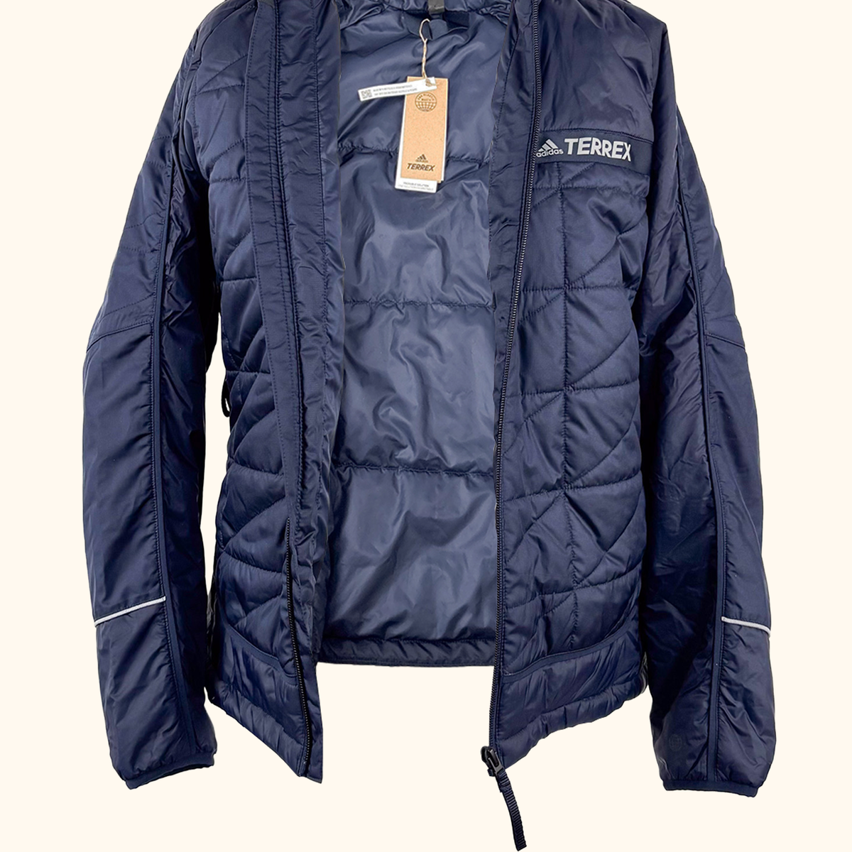 Adidas Terrex Navy Blue Insulated Jacket - Size Medium