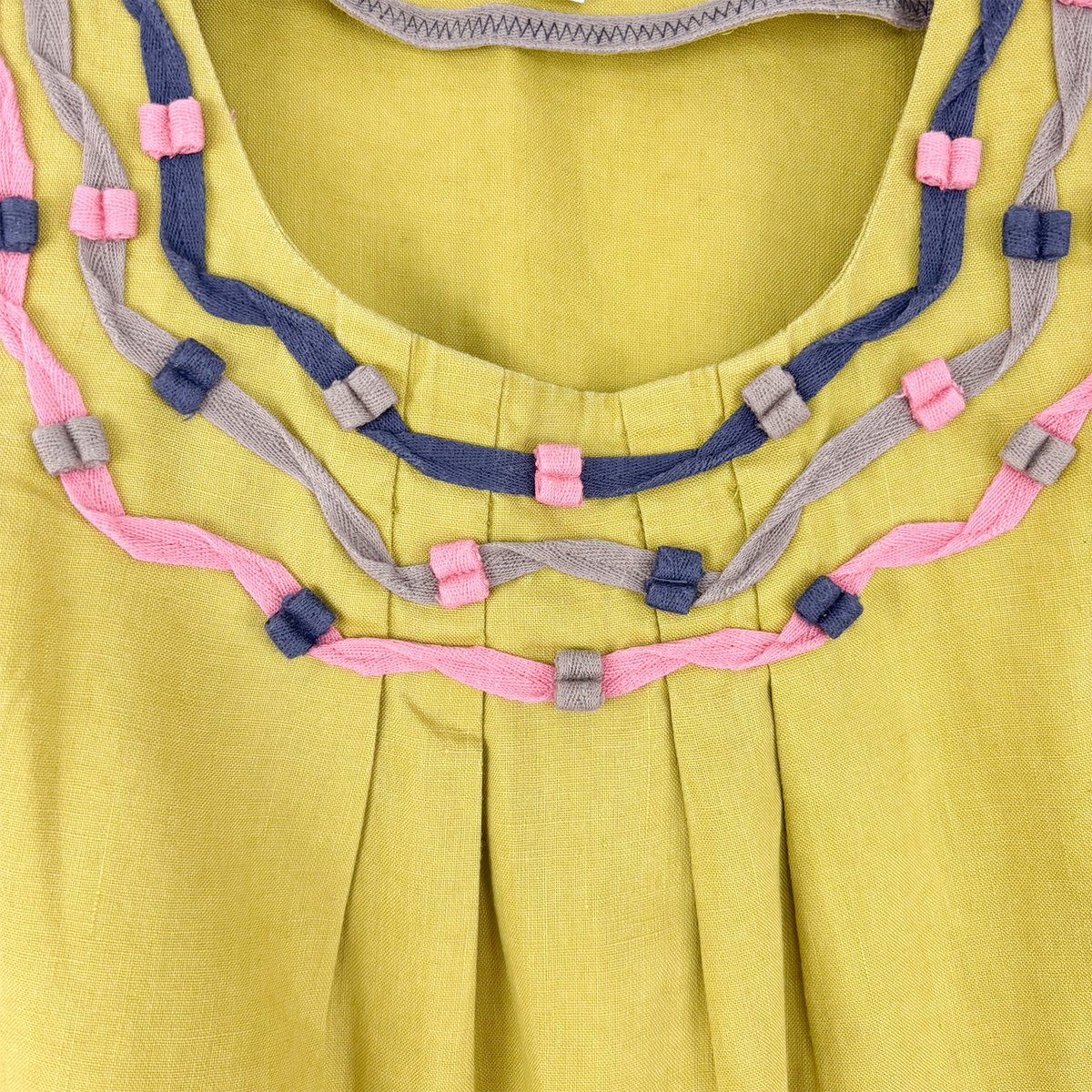 Boden Green Sleeveless Linen Top - Size 6