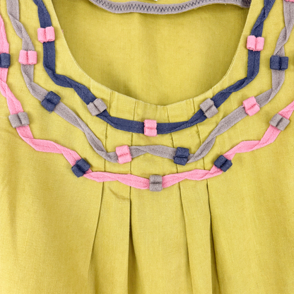 Boden Green Sleeveless Linen Top - Size 6