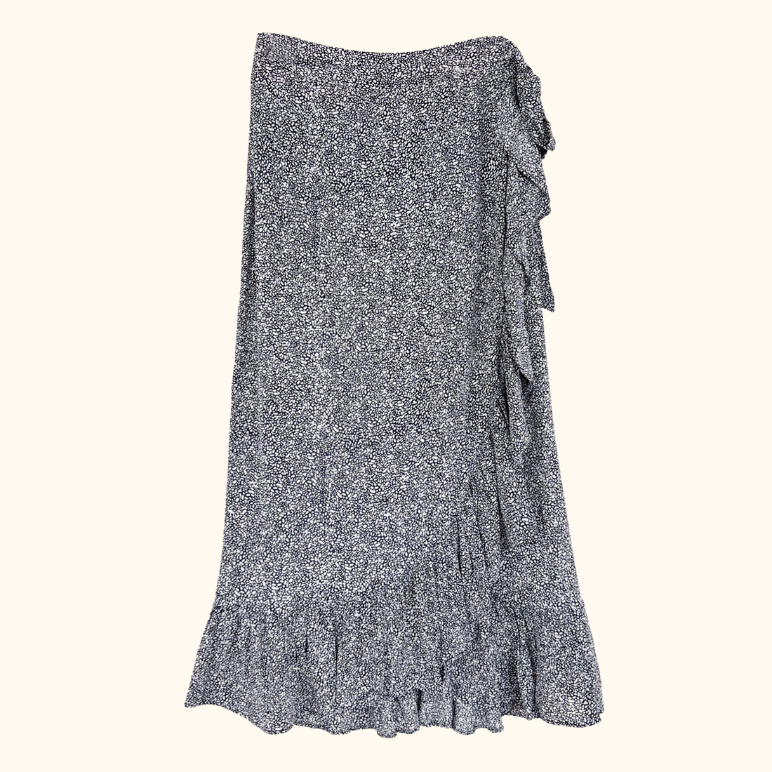 Anine Bing Lucky Ditsy Print Wrap Skirt - Size XS