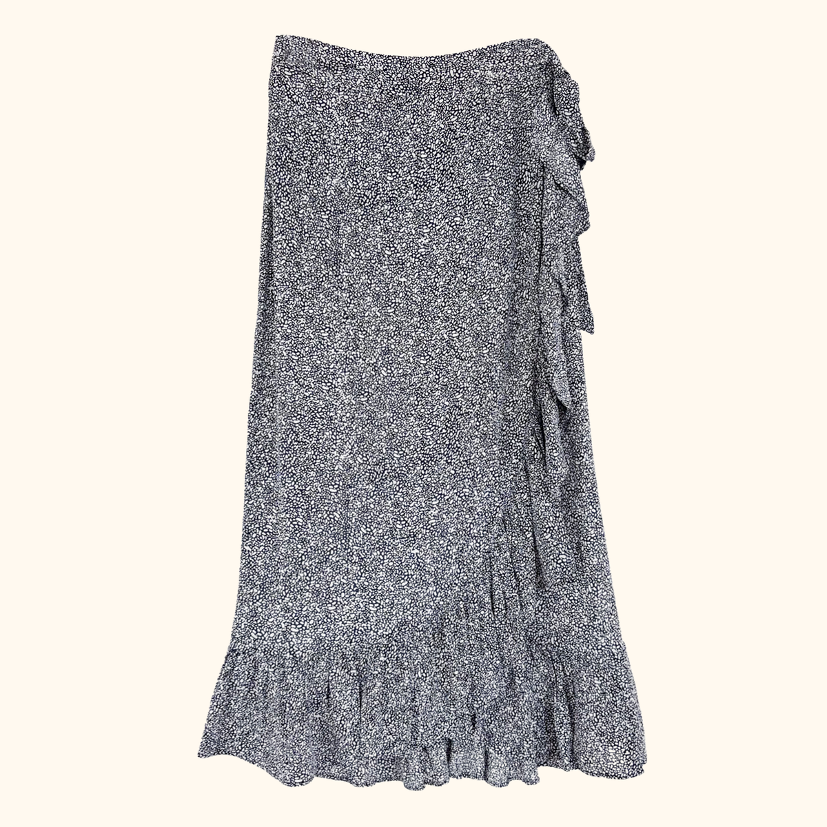 Anine Bing Lucky Ditsy Print Wrap Skirt - Size XS