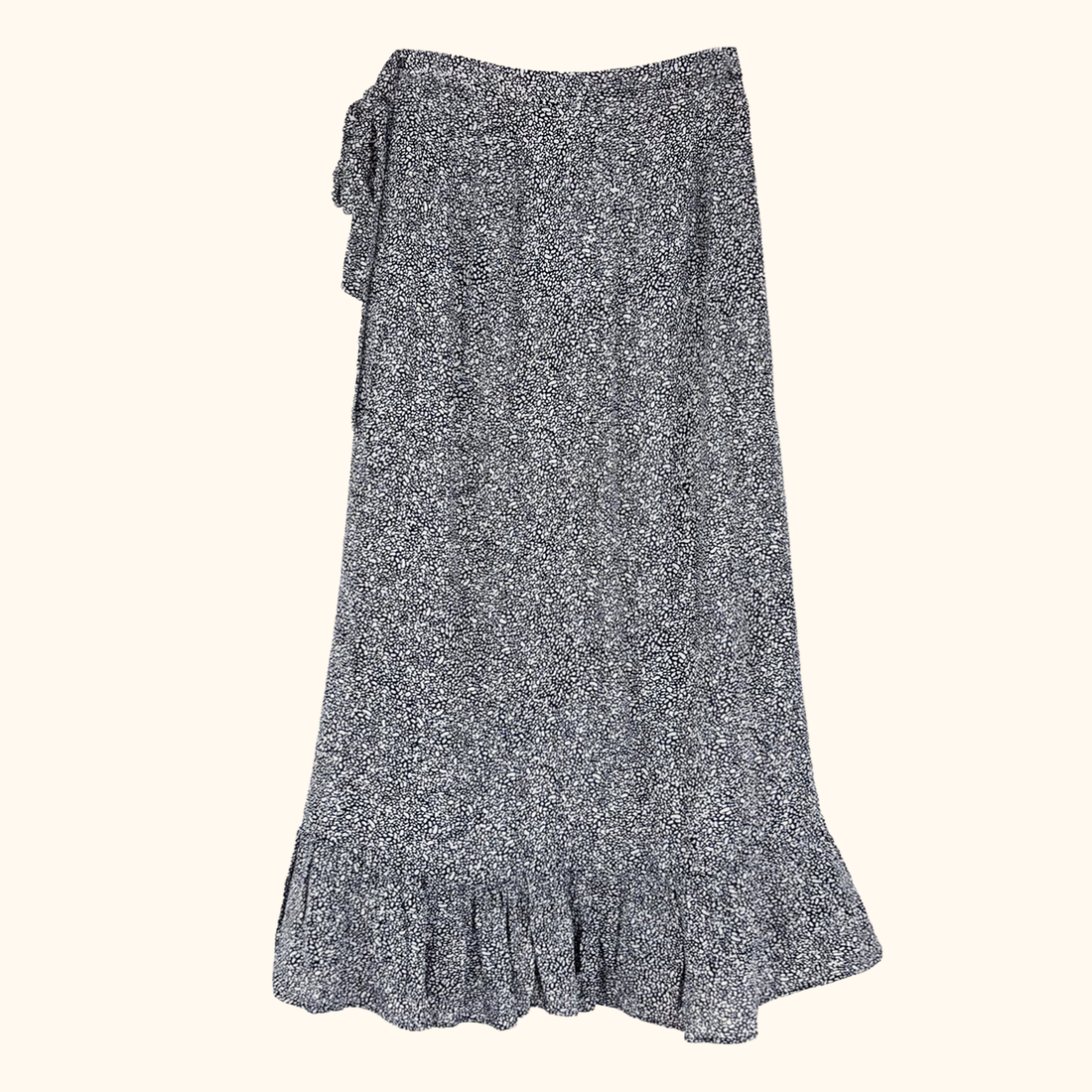 Anine Bing Lucky Ditsy Print Wrap Skirt - Size XS