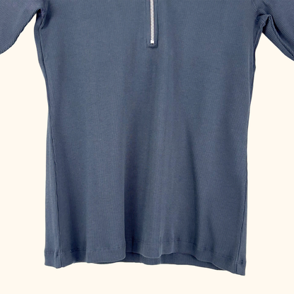 Baukjen Navy Half Zip Cotton Top - Size 12