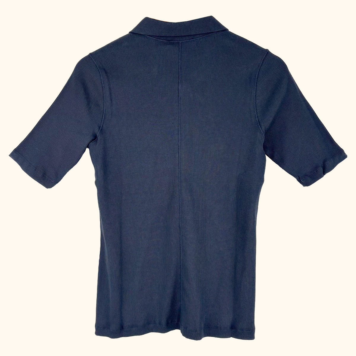 Baukjen Navy Half Zip Cotton Top - Size 12